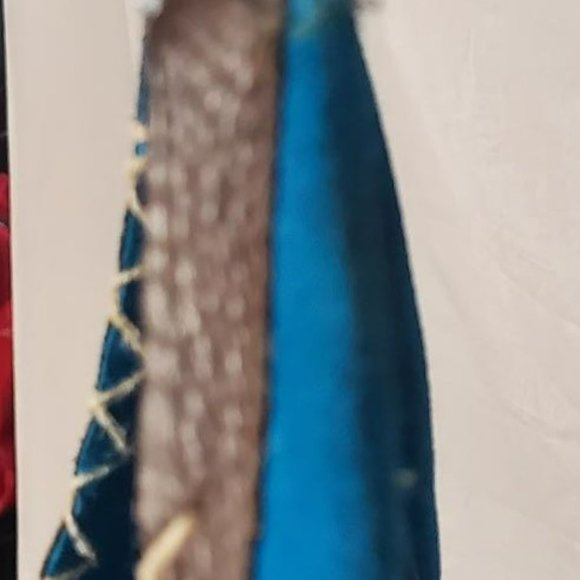 Turquoise Suede Hobo Tote by Gianni Notaro - Picture 5 of 15